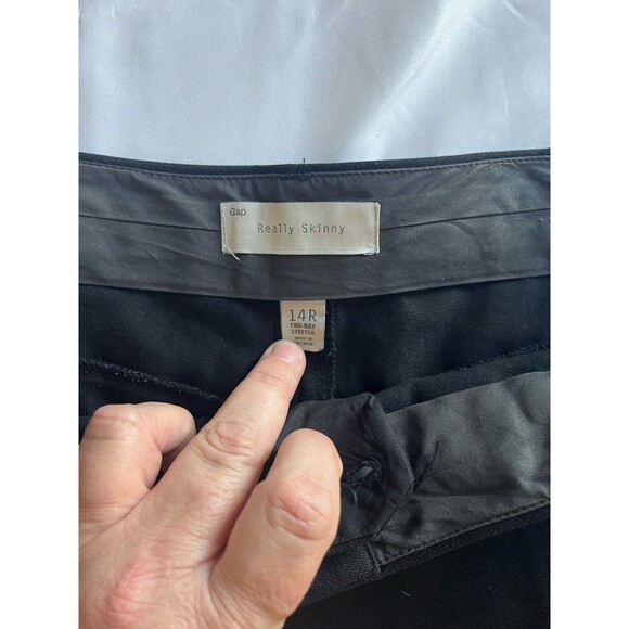 Gap Really Skinny Pants Size 14 Black Career Office Work - Picture 4 of 5